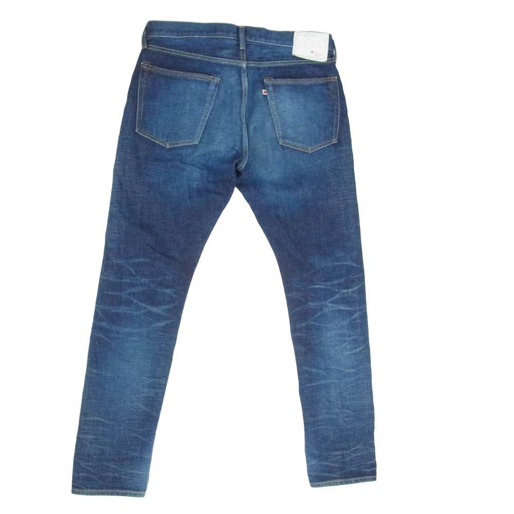 ブルーサクラ 403XXA LEAN セルヴィッチ ボタンフライ デニム パンツ インディゴブルー系 34【中古】