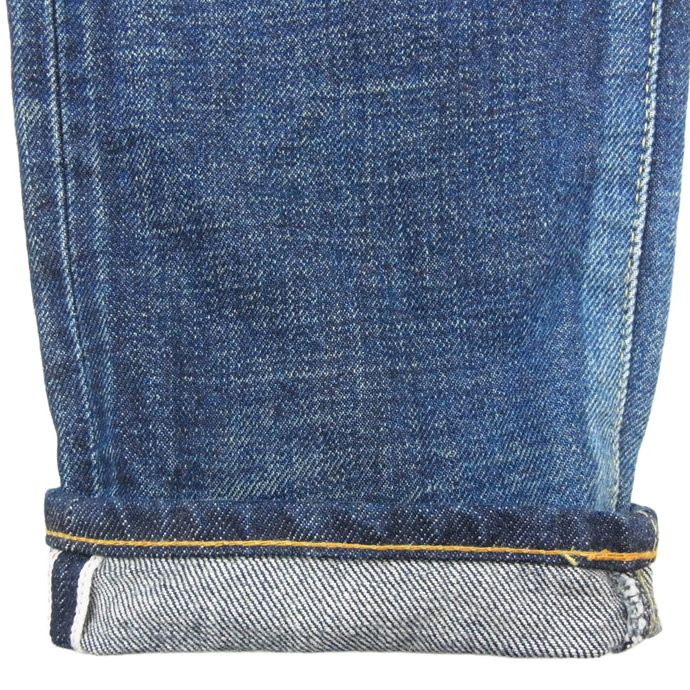 ブルーサクラ 403XXA LEAN セルヴィッチ ボタンフライ デニム パンツ インディゴブルー系 34【中古】