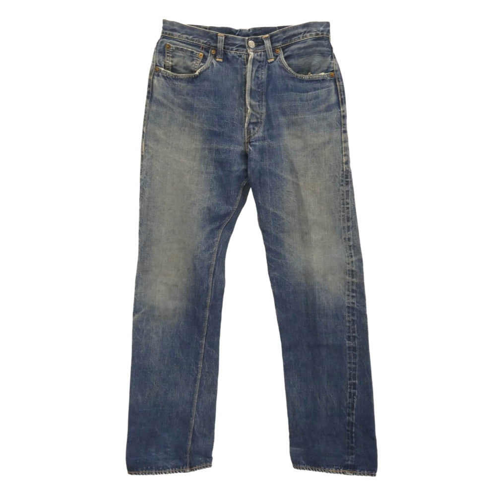 Levi's リーバイス ヴィンテージ オリジナル 50s 501XX 47モデル 革パッチ 片面タブ ボタン裏刻印17 デニム パンツ ブルー系 W30inch程度【中古】