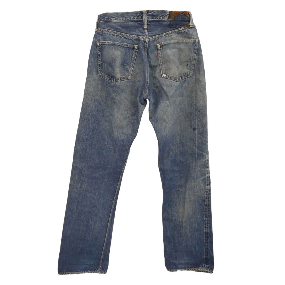 Levi's リーバイス ヴィンテージ オリジナル 50s 501XX 47モデル 革パッチ 片面タブ ボタン裏刻印17 デニム パンツ ブルー系 W30inch程度【中古】