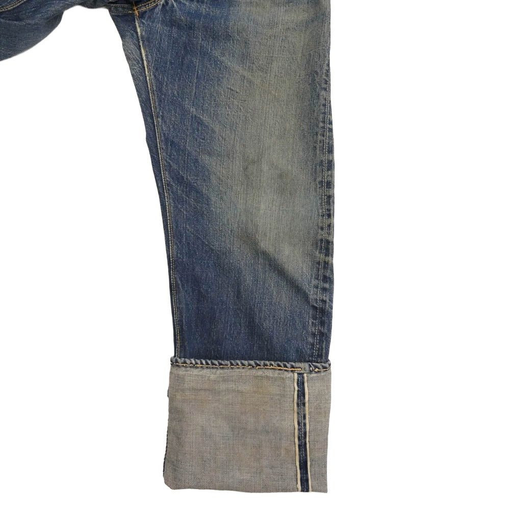Levi's リーバイス ヴィンテージ オリジナル 50s 501XX 47モデル 革パッチ 片面タブ ボタン裏刻印17 デニム パンツ ブルー系 W30inch程度【中古】