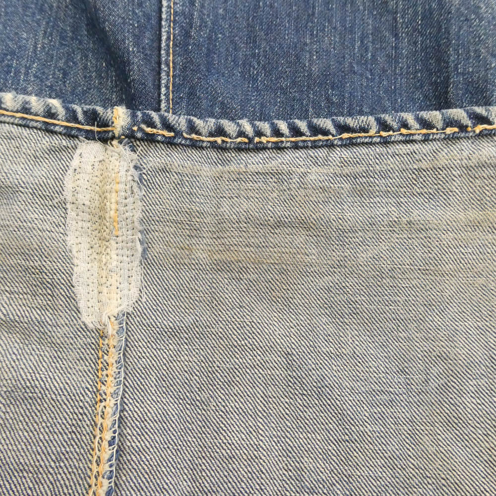 Levi's リーバイス ヴィンテージ オリジナル 50s 501XX 47モデル 革パッチ 片面タブ ボタン裏刻印17 デニム パンツ ブルー系 W30inch程度【中古】