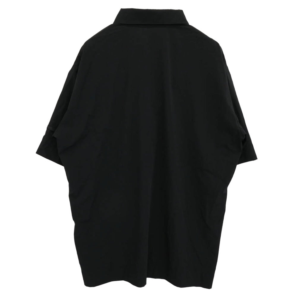 N.HOOLYWOOD エヌハリウッド 22SS 2221-CS52-006 Big Half Sleeve Shirt ビッグ シルエット 半袖 シャツ ブラック系 38【中古】