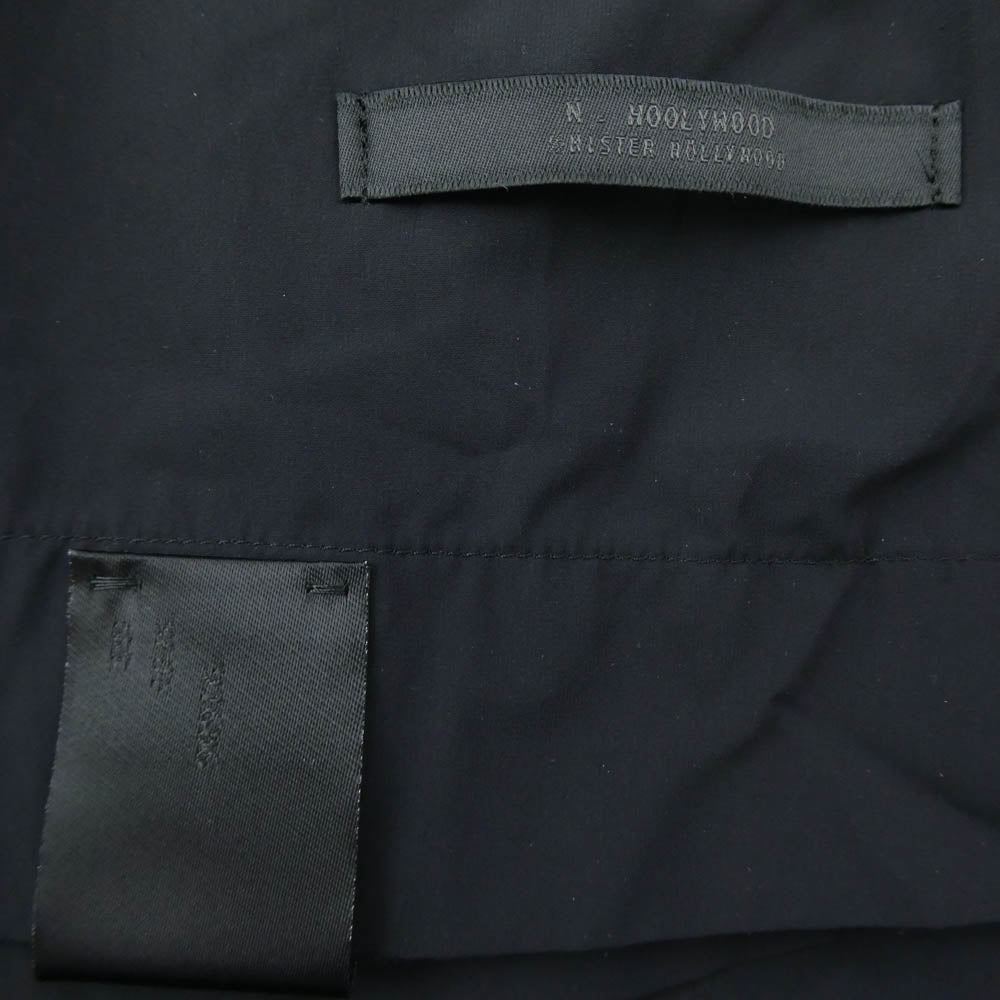 N.HOOLYWOOD エヌハリウッド 22SS 2221-CS52-006 Big Half Sleeve Shirt ビッグ シルエット 半袖 シャツ ブラック系 38【中古】