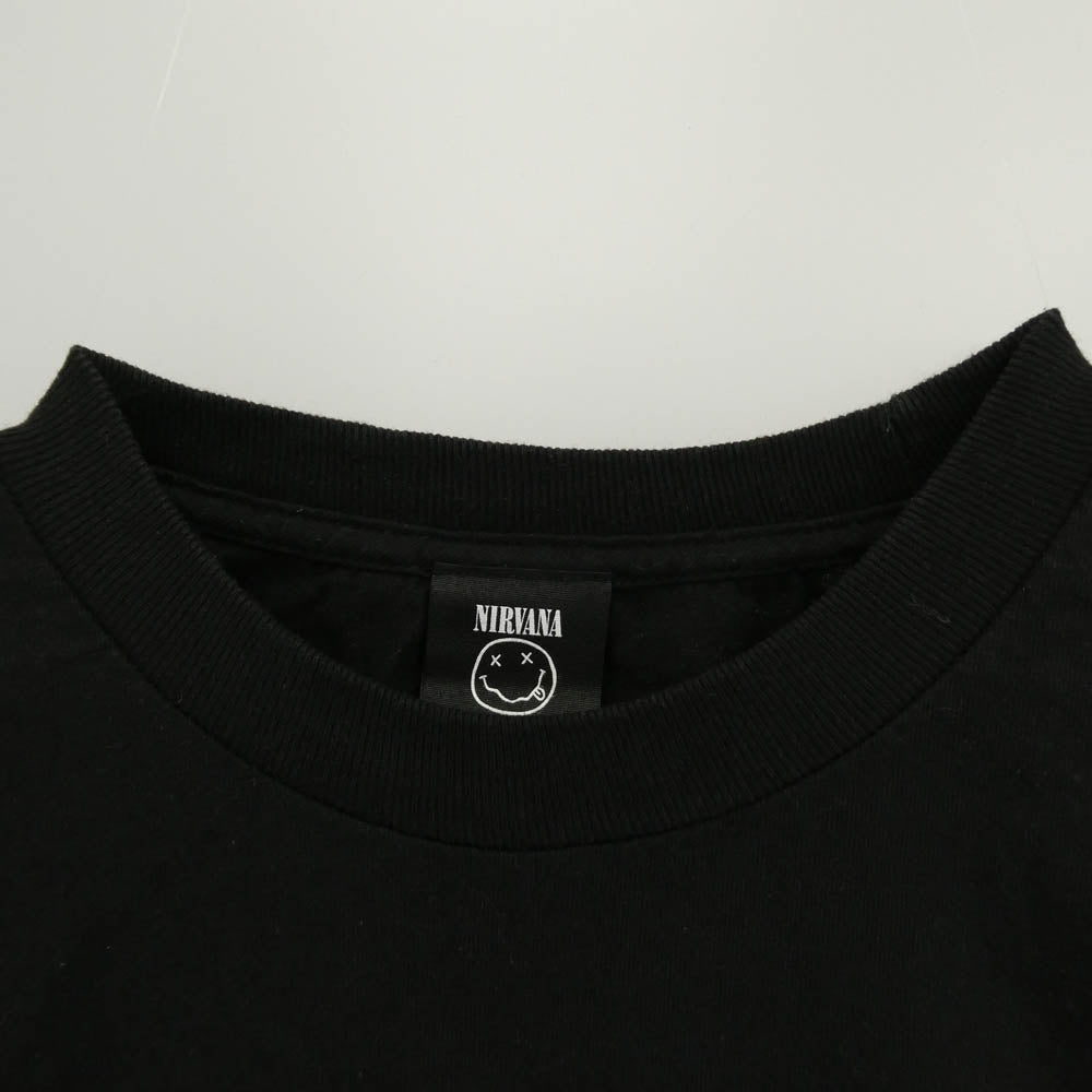 MINEDENIM マインデニム 21SS MND-NV002-99-L2 Nirvana MG Photo Tee ニルヴァーナ フォトプリント 半袖 Tシャツ ブラック系 L【中古】