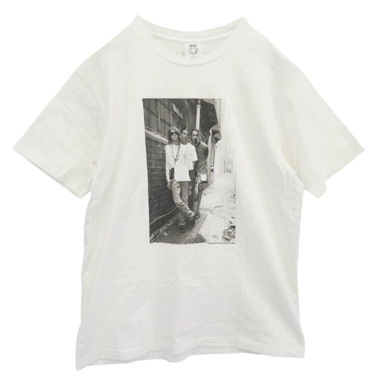 MINEDENIM マインデニム MND-NV007-00-L2 Nirvana YL Photo Tee ニルヴァーナ フォトプリント 半袖 Tシャツ ホワイト系 L【中古】