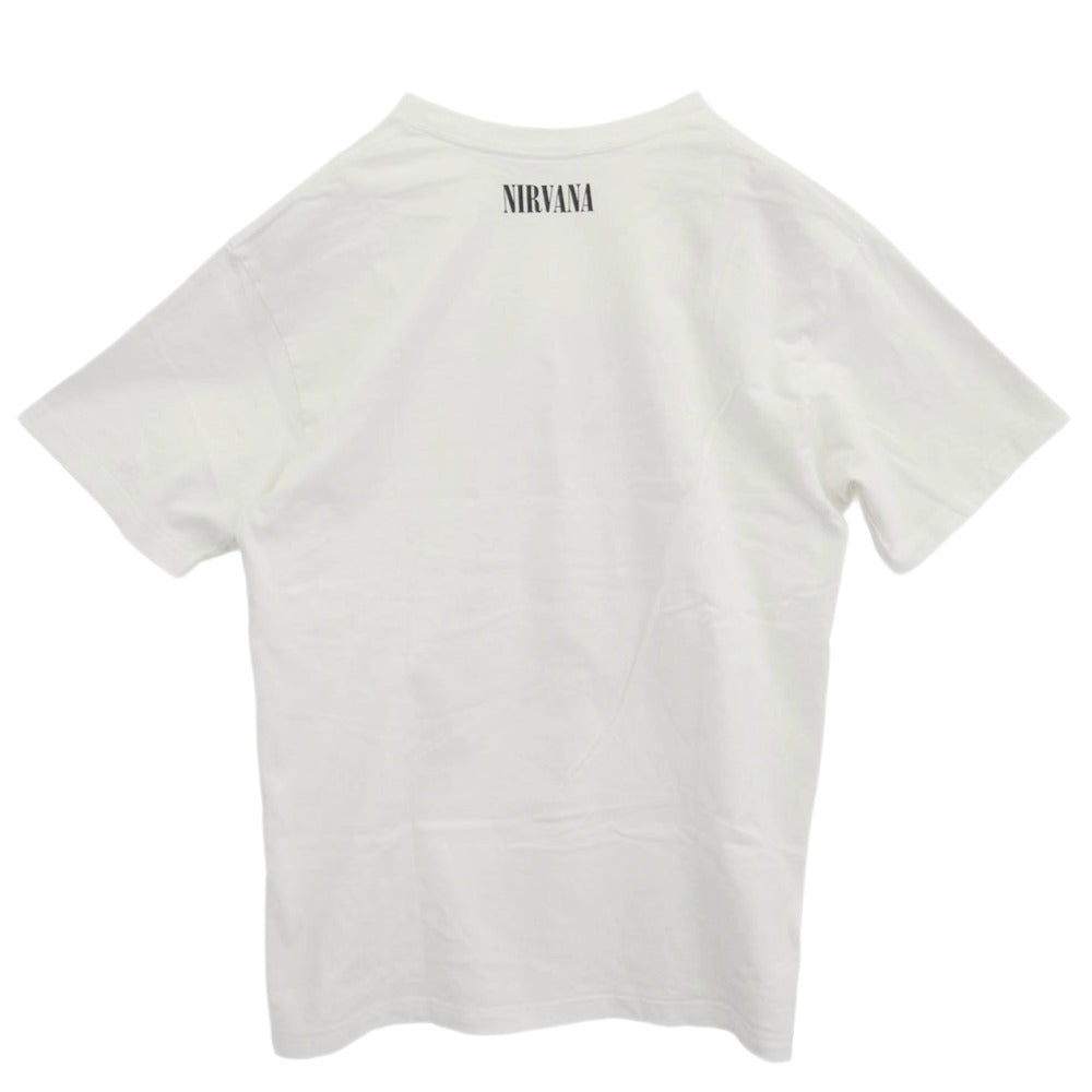 MINEDENIM マインデニム MND-NV007-00-L2 Nirvana YL Photo Tee ニルヴァーナ フォトプリント 半袖 Tシャツ ホワイト系 L【中古】