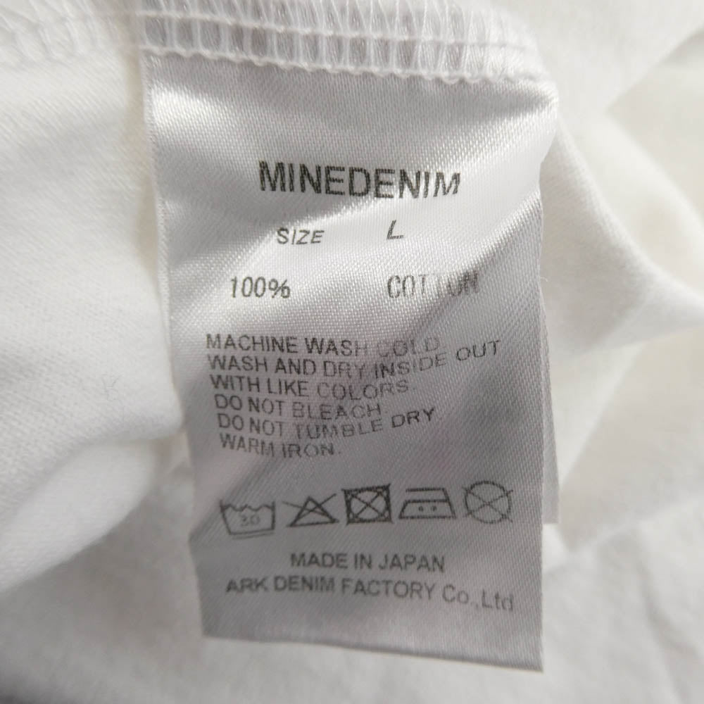 MINEDENIM マインデニム MND-NV007-00-L2 Nirvana YL Photo Tee ニルヴァーナ フォトプリント 半袖 Tシャツ ホワイト系 L【中古】