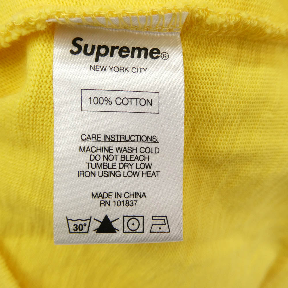 Supreme シュプリーム 白タグ オールド プルオーバー パーカー フーディー イエロー系 S【中古】