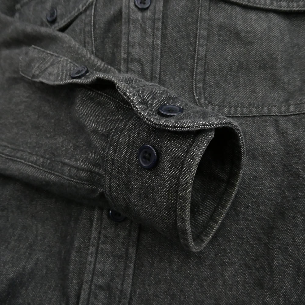 Supreme シュプリーム 12AW Hooded Denim Shirt フーデッド デニム シャツ ブラック系 S【中古】