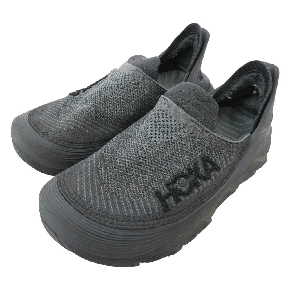 HOKA ONE ONE ホカ オネオネ 1134532 BBLC RESTORE TC リストアティーシー スリッポン スニーカー チャコール系 27cm【中古】