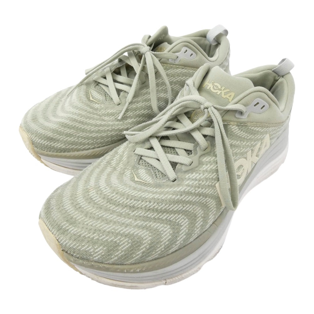 HOKA ONE ONE ホカ オネオネ 1127929 BYT GAVIOTA 5 ガビオタ 5 スニーカー グリーン系 26.5cm【中古】