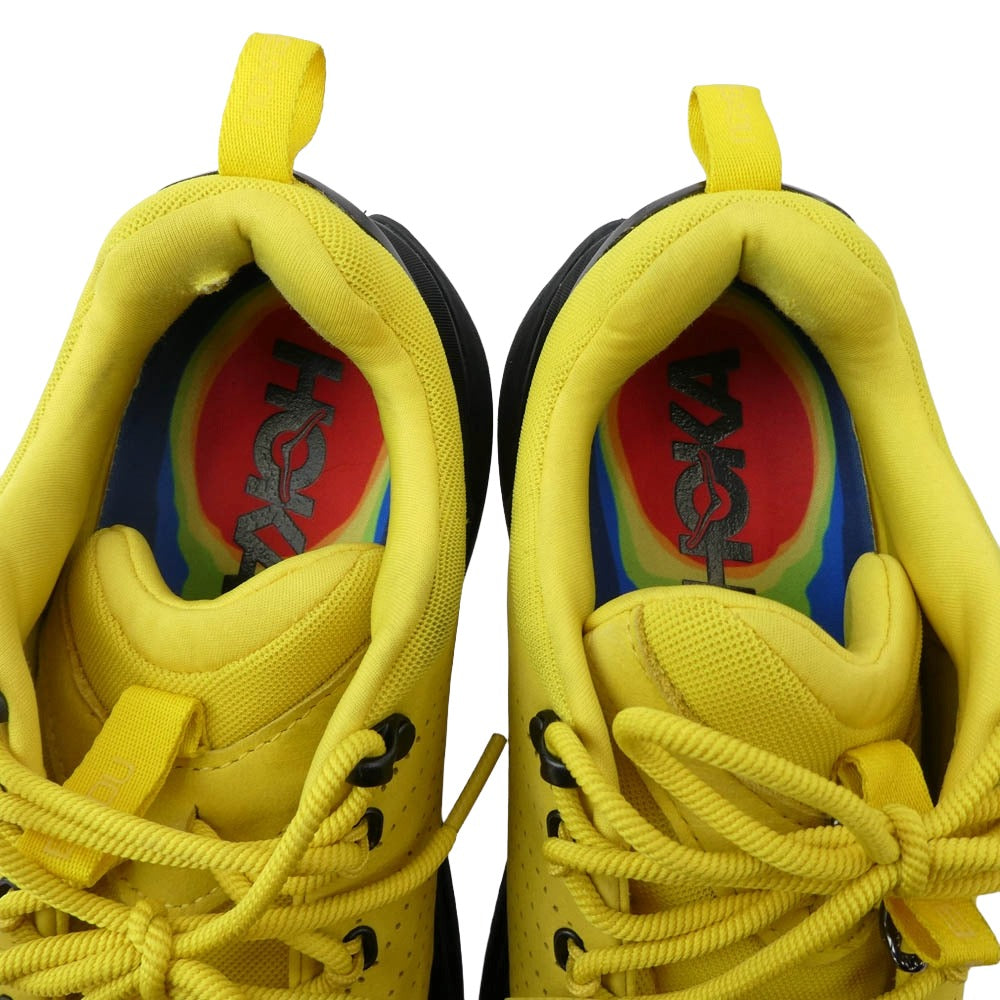 HOKA ONE ONE ホカ オネオネ 1171360-ZTB Spencer Badu × Hoka Elevon ×Yellow Black スペンサーバドゥ ホカ エレボンX イエロー ブラック スニーカー イエロー系 ブラック系 26cm【中古】