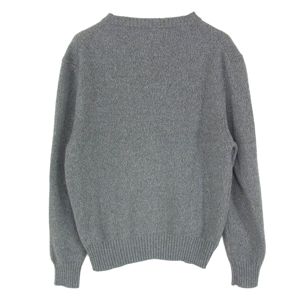 AMI PARIS アミパリス HKC127.005 DE COEUR ウール カシミア カシミヤ Vネック カーディガン グレー系 L【中古】