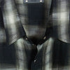 MINEDENIM マインデニム 2403-5003-97-022 Distortion Ombre Check L.Western SH ディストーション オンブレチェック 長袖 ウエスタン シャツ ブラック系 2【中古】