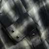 MINEDENIM マインデニム 2403-5003-97-022 Distortion Ombre Check L.Western SH ディストーション オンブレチェック 長袖 ウエスタン シャツ ブラック系 2【中古】