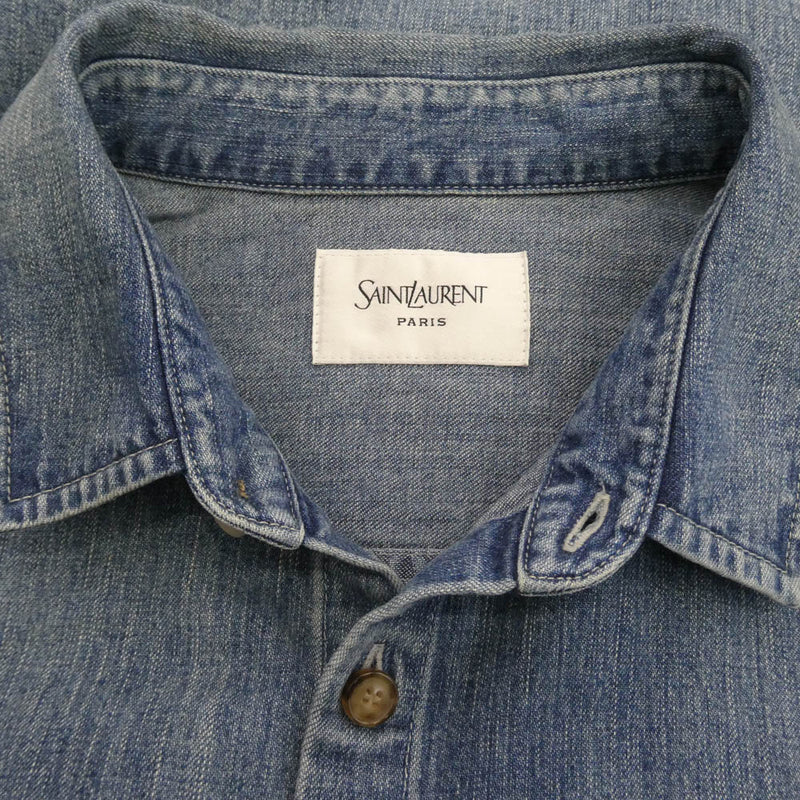 Saint Laurent Paris デニシャツ L イタリア製 サンローラン Saint Laurent Paris デニシャツ L イタリア製 サンローラン saint