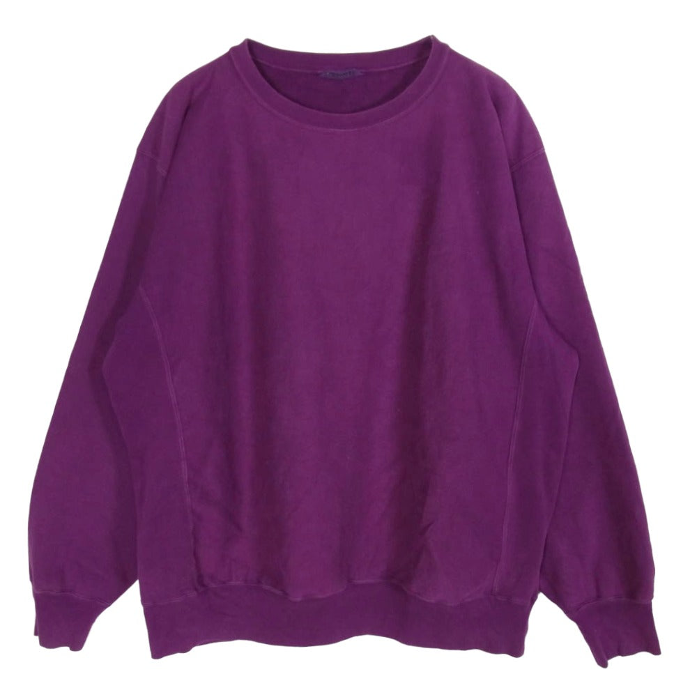 AURALEE オーラリー 23SS A23SP025M クルーネック スウェット トレーナー パープル系 M【中古】