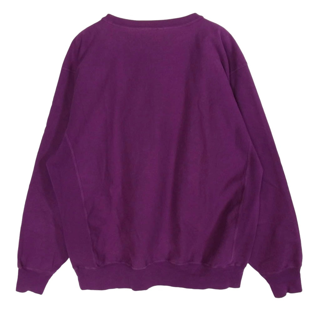 AURALEE オーラリー 23SS A23SP025M クルーネック スウェット トレーナー パープル系 M【中古】