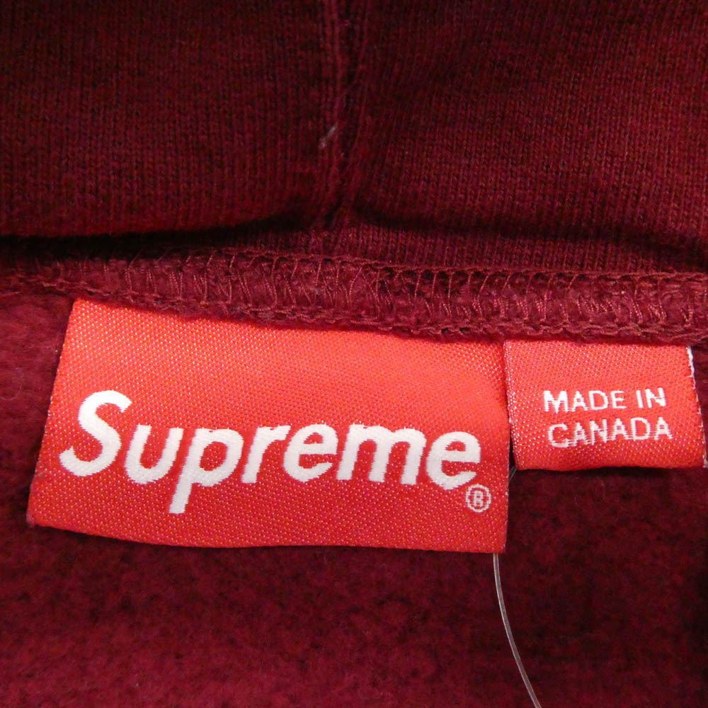 Supreme シュプリーム 20AW Pearl Hooded Sweatshirt パールプリント プルオーバー パーカー フーディー ワインレッド系 XL【中古】