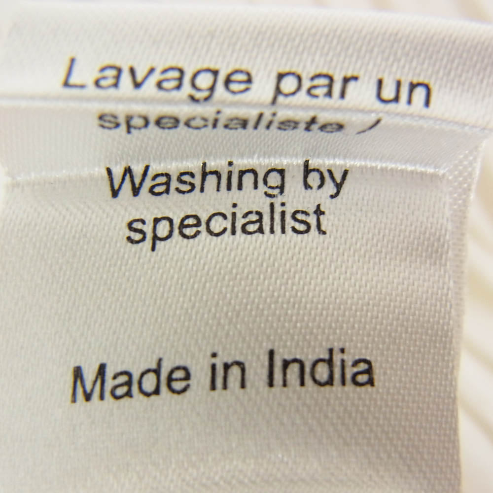 メドモアゼル ピンタック フレア ブラウス ホワイト系 40【中古】