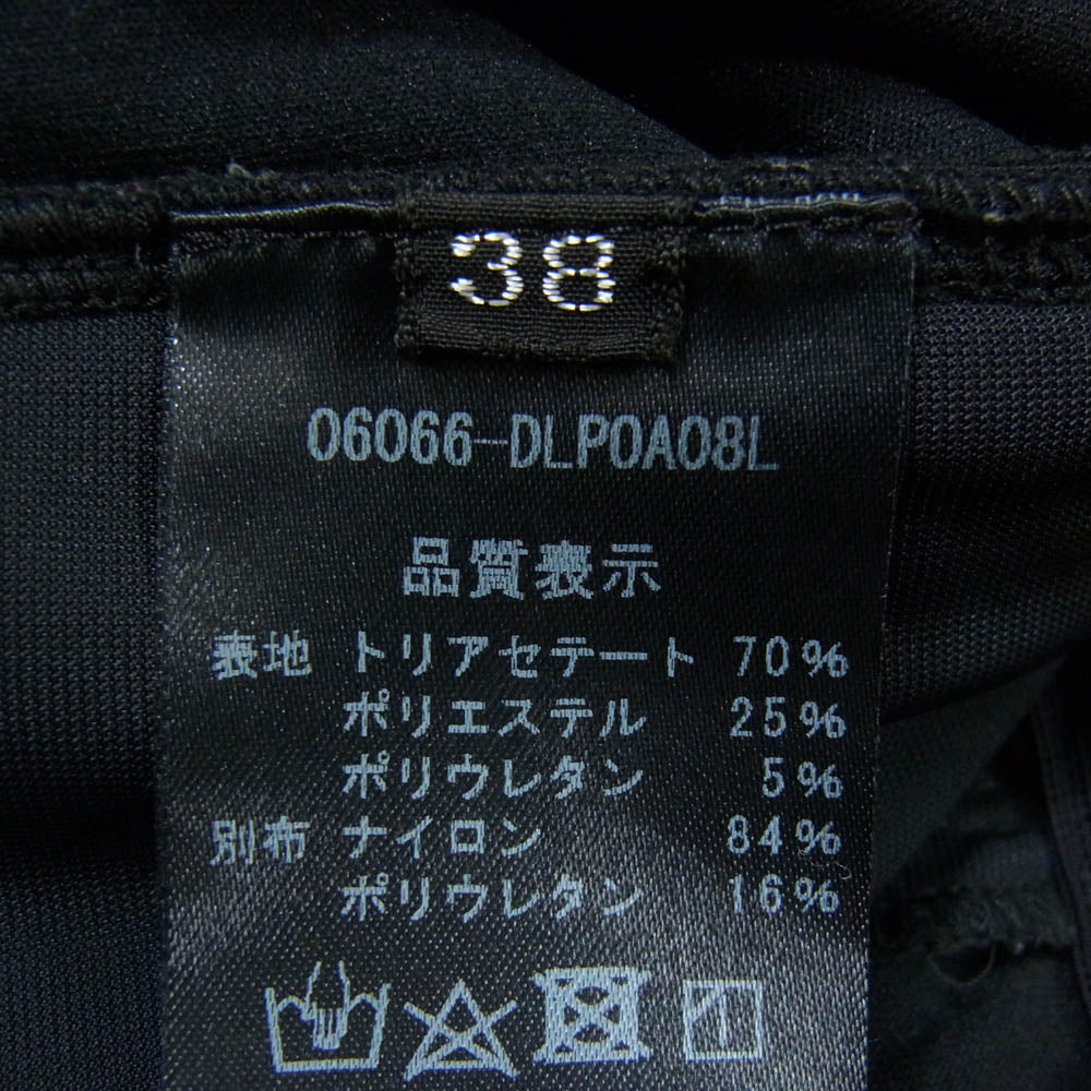 デイジーベロア 6066 Pants Shape Velour シェイプベロアパンツ ブラック系 38【中古】