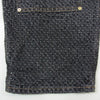 ガニー J1617 Fluffy Denim Carpenter Jeans ダブルニー カードポケット カーペンター フラッフィー デニムパンツ ブラック系 25【中古】