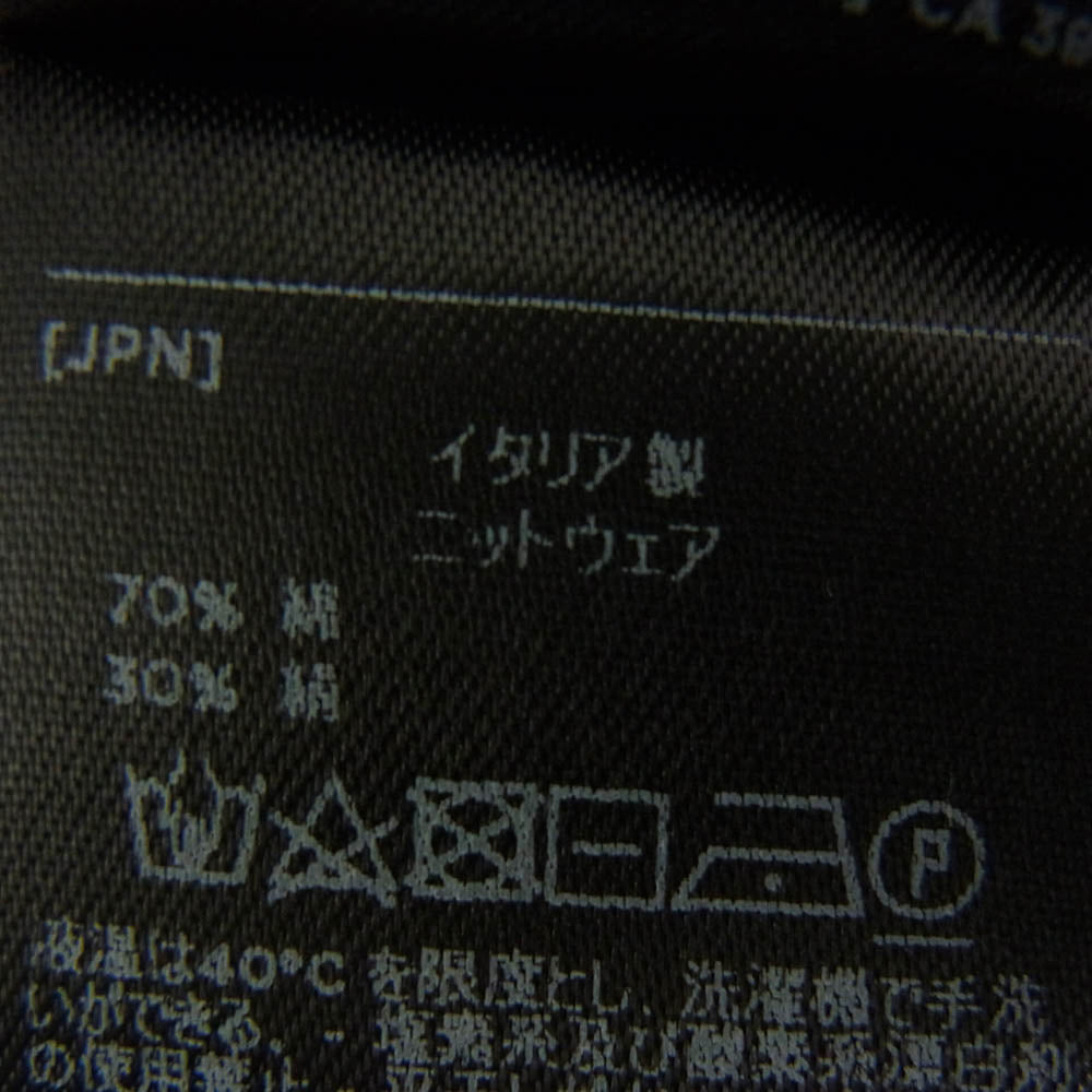 Ermenegildo Zegna エルメネジルドゼニア イタリア製 シルク混コットン ニットポロ ネイビー系 S【中古】