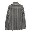CELINE セリーヌ 2C009327D Classic shirt in large striped cotton with french collar ストライプ クラシック 長袖シャツ ブラック系 ホワイト系 38【中古】