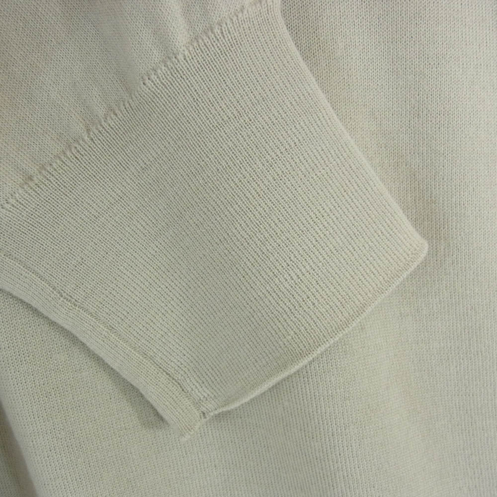 HERMES エルメス 国内正規品 ウール クルーネック ハイゲージ ニット ベージュ系【中古】