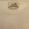 HERMES エルメス 国内正規品 シルク100％ タイダイ クルーネック ハイゲージ ニット ライトグリーン系 L【中古】