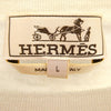 HERMES エルメス 国内正規品 シルク100％ タイダイ クルーネック ハイゲージ ニット ライトグリーン系 L【中古】