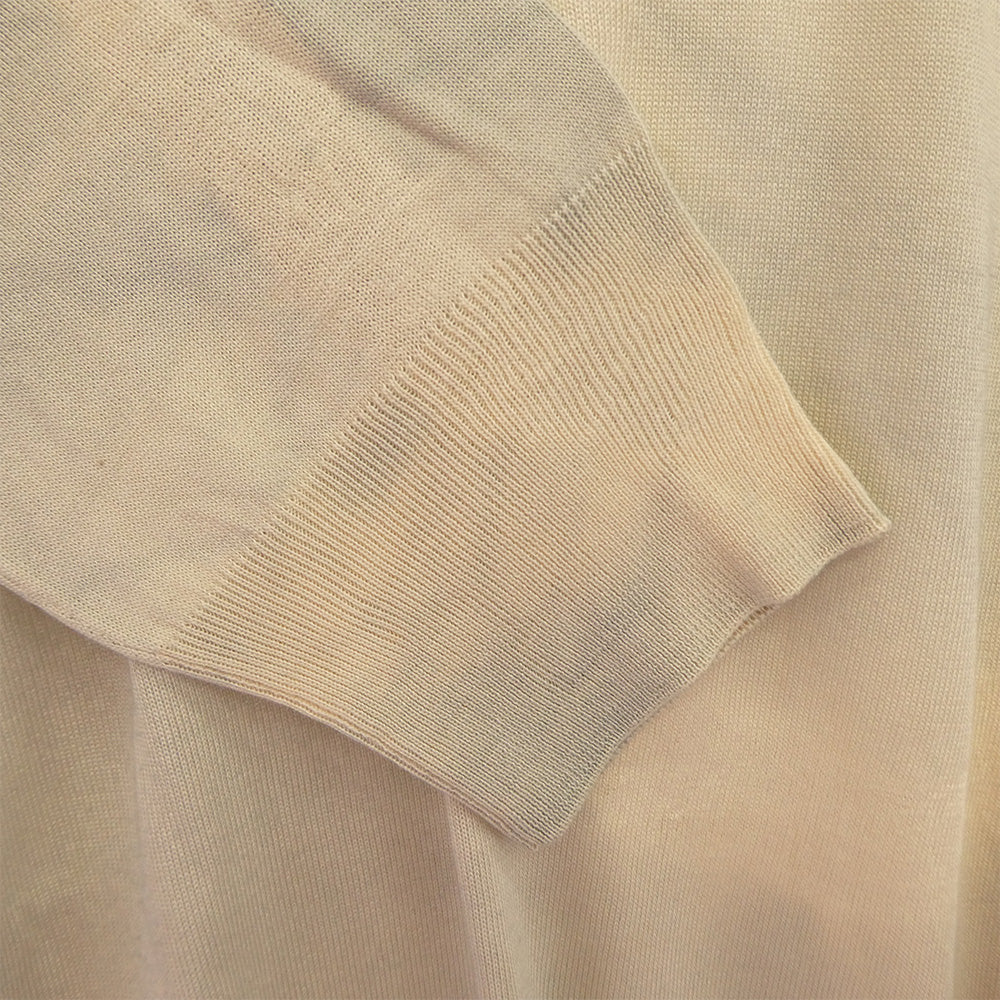 HERMES エルメス 国内正規品 シルク100％ タイダイ クルーネック ハイゲージ ニット ライトグリーン系 L【中古】