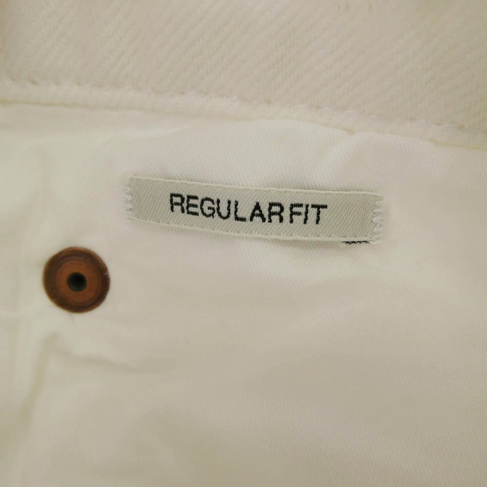 PRADA プラダ GFP497 S231 12PA 三角ロゴプレート付き ホワイトデニムパンツ ホワイト系 25【中古】