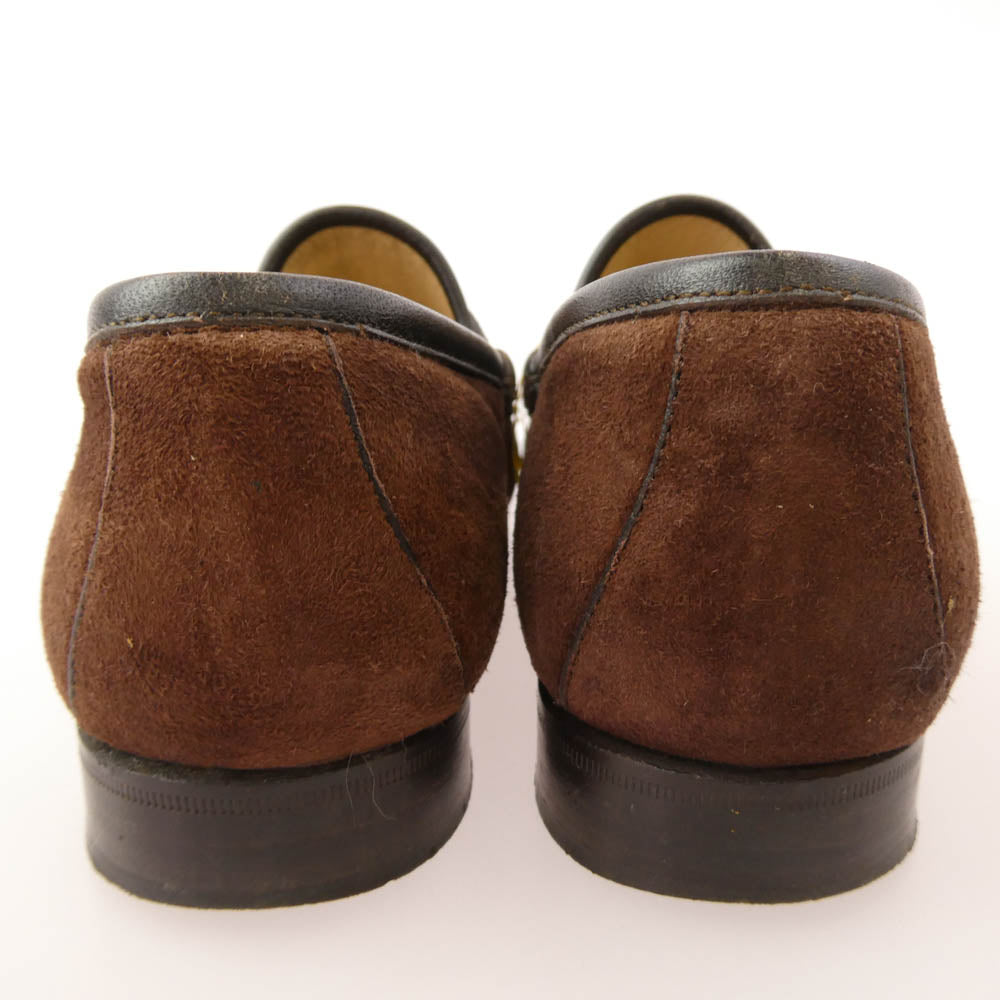GUCCI グッチ イタリア製 PINOCCHIO ホースビット スウェード ローファー シューズ ブラウン系 35C【中古】