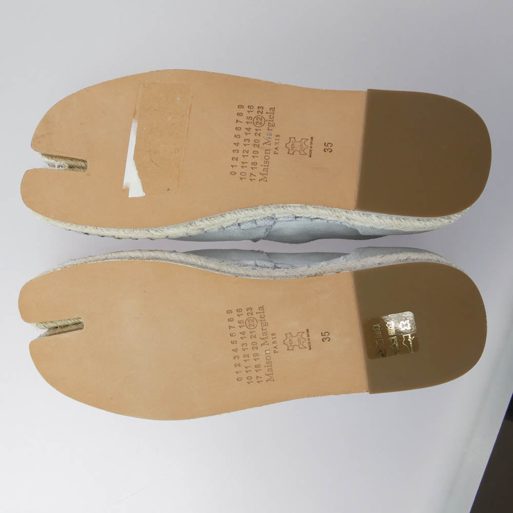 MAISON MARGIELA メゾンマルジェラ 19SS S58WR0032 エスパドリーユ タビ 足袋 シューズ 35【極上美品】【中古】