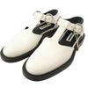 JIL SANDER ジルサンダー JS36055A Tバー ストラップ レザー シューズ ホワイト系 35【極上美品】【中古】