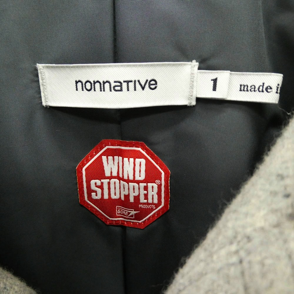 nonnative ノンネイティブ 15AW NN-JU2809 SAILER COAT WIN DOUBLE MELTON WITH WINDSTOPPER セーラー ウィン ダブル メルトン ウィズ ウィンドストッパー コート グレー系 1【中古】