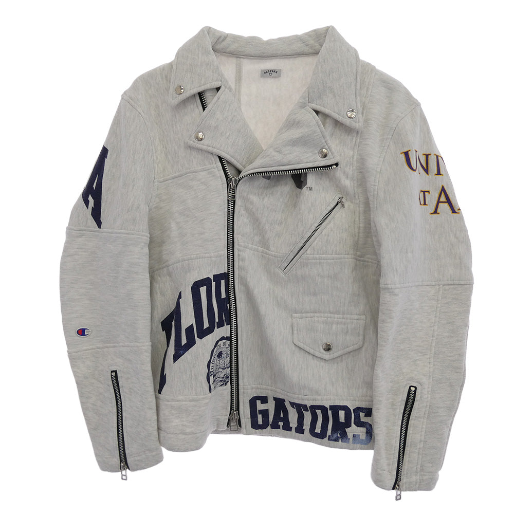 オールドパーク リメイク スウェット ライダース グレー系 M【中古】