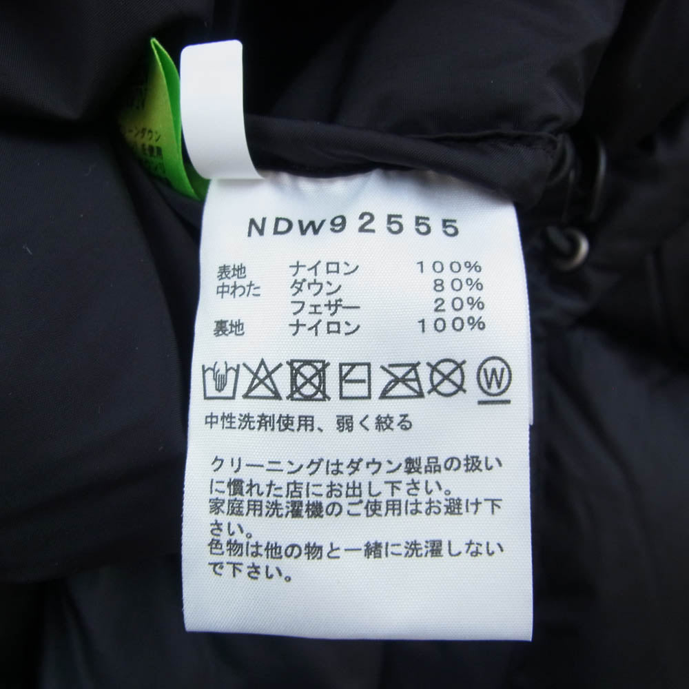 THE NORTH FACE ノースフェイス NDW92555 Short Nuptse Jacket レディース ショート ヌプシ ジャケット ダウン ジャケット ブラック系 L【美品】【中古】