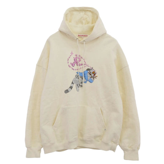リチャードソン ZPM-78010 × Fritz The Cat Smoked Out Hoodie フリッツ ザ キャット スモークド アウト フーディー スウェット パーカー ホワイト系 XL【中古】