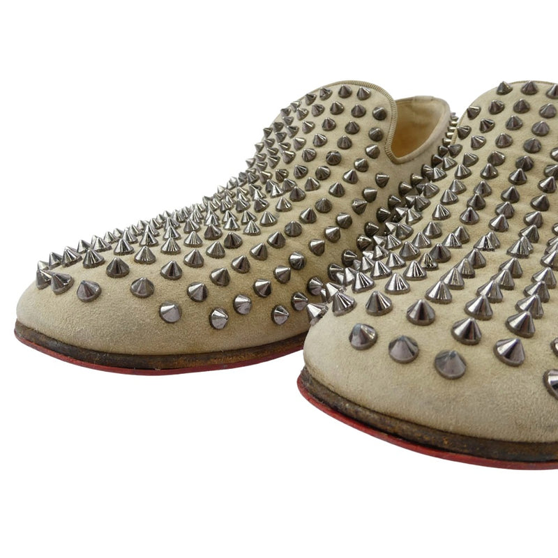 Christian Louboutin ベージュ スタッズ ハイヒール Christian Louboutin ベージュ スタッズ ハイヒール