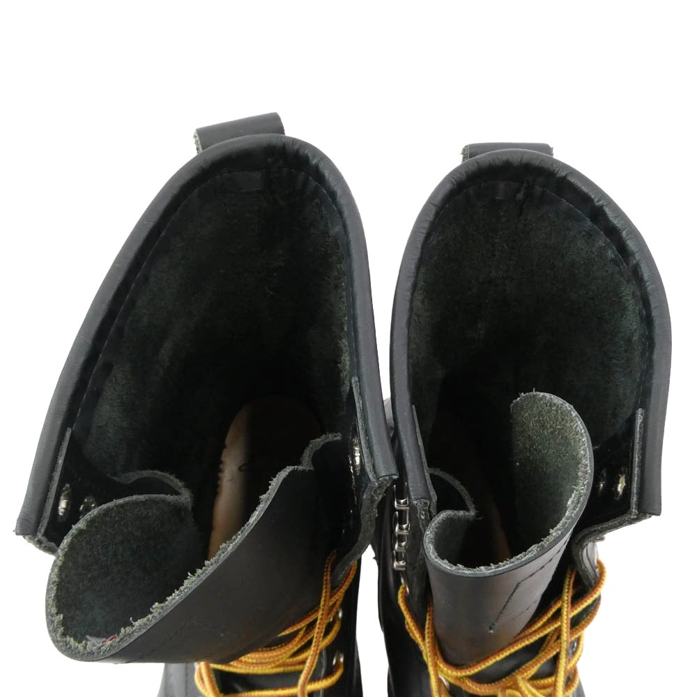 RED WING レッドウィング 8210 RED WING LOGGER BOOTS ロガー ブーツ Vibram ビブラムソール USA製 ブーツ ブラック系 9.5D【美品】【中古】