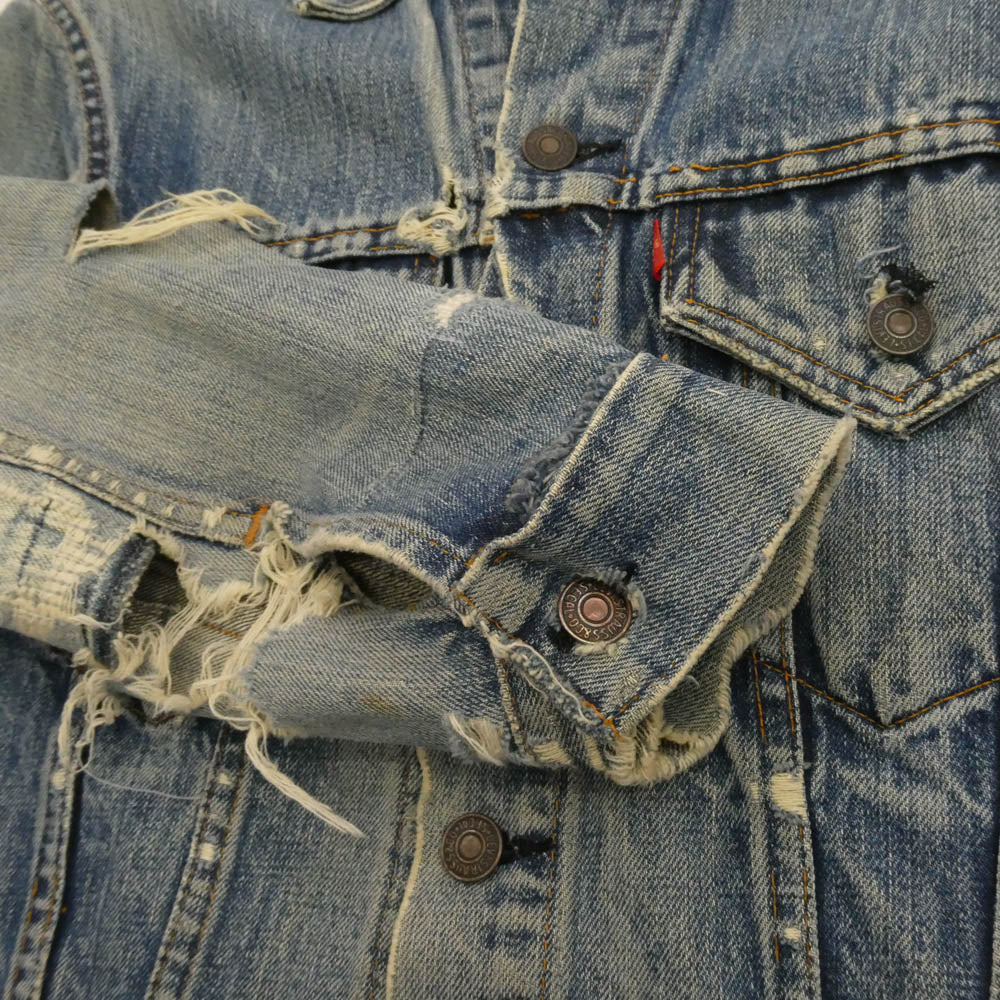 Levi's リーバイス 60s 70s 70505 4th BIGE ボタン裏刻印525 デニムジャケット インディゴブルー系【中古】