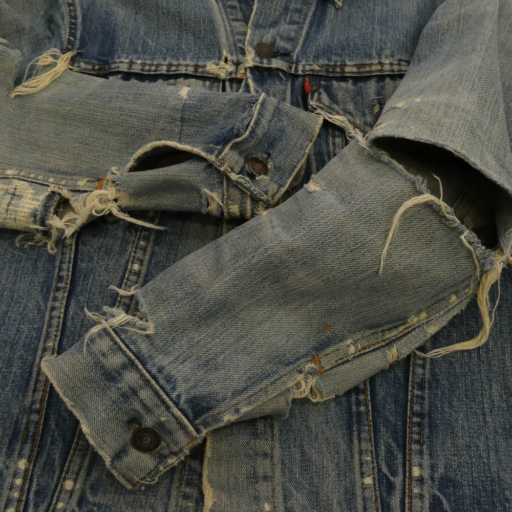 Levi's リーバイス 60s 70s 70505 4th BIGE ボタン裏刻印525 デニムジャケット インディゴブルー系【中古】