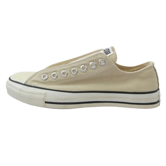 CONVERSE コンバース ヴィンテージ 90s USA製 ALL STAR LOW LT.CHINO オールスター キャンバス ロー スニーカー ベージュ系 US8.5【中古】