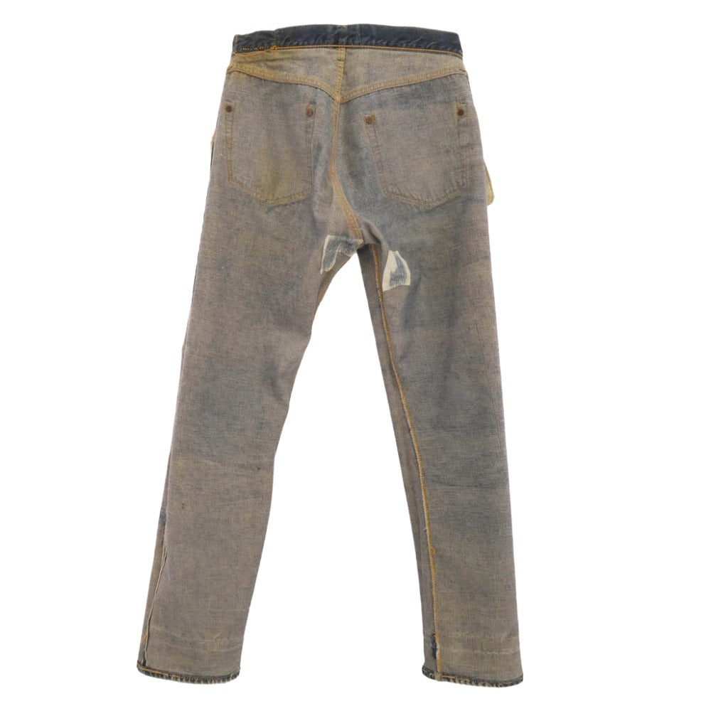 Levi's リーバイス ヴィンテージ 50s 1953モデル 501XX 両面均等V 鉄製銅メッキリベット 通常R センターループ インディゴブルー系 W30inch程度【中古】