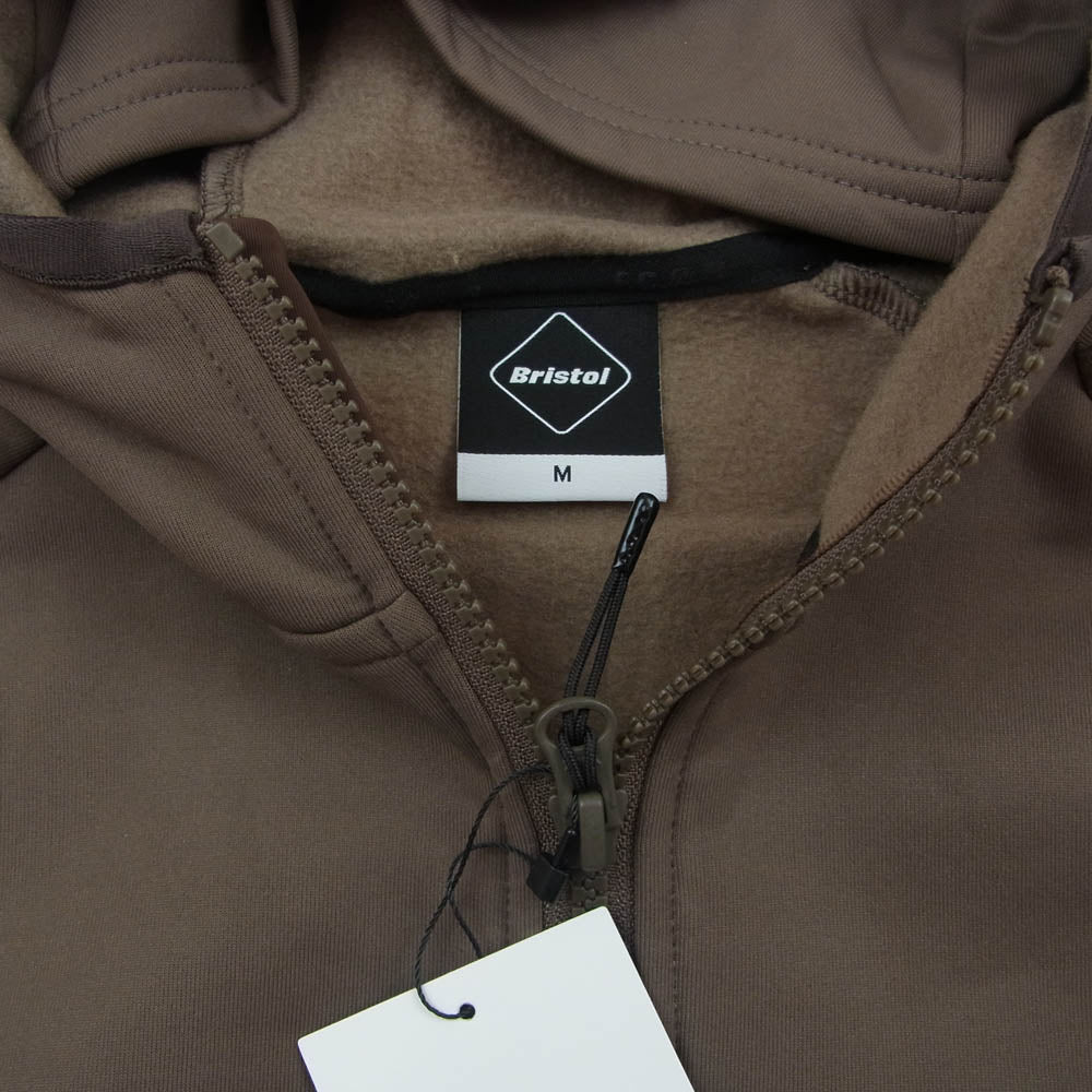 F.C.R.B. エフシーアールビー FCRB-252030 STRETCH FLEECE GAITER HOODIE ストレッチ フリース フーディー パーカー モカ M【新古品】【未使用】【中古】