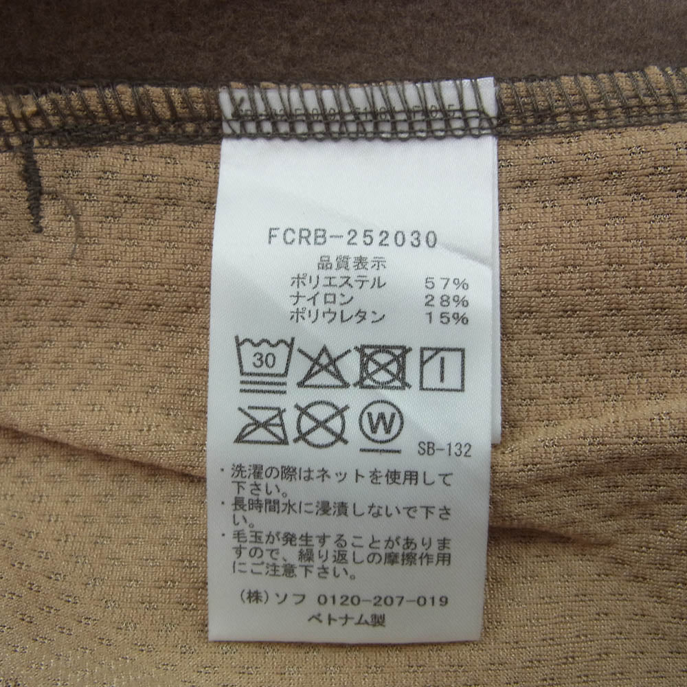 F.C.R.B. エフシーアールビー FCRB-252030 STRETCH FLEECE GAITER HOODIE ストレッチ フリース フーディー パーカー モカ M【新古品】【未使用】【中古】