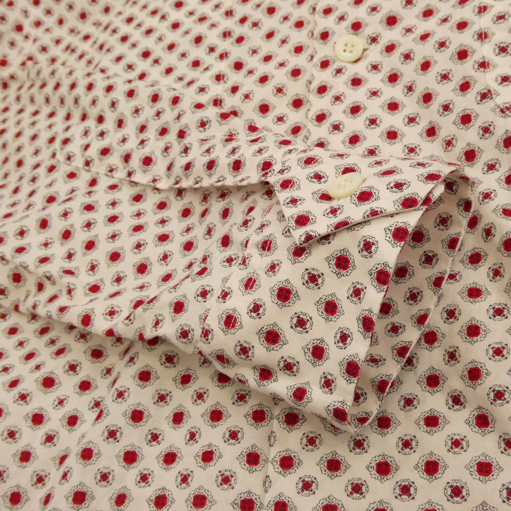 BUTCHER PRODUCTS ブッチャープロダクツ CREST SHIRT クレスト 長袖 シャツ ホワイト系 レッド系 14.5【中古】